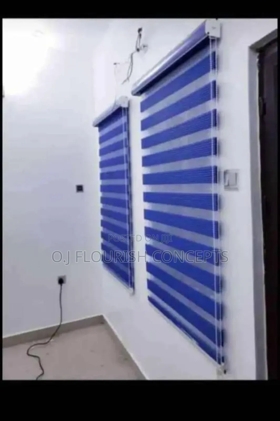 Blue Day And Night Window Blinds