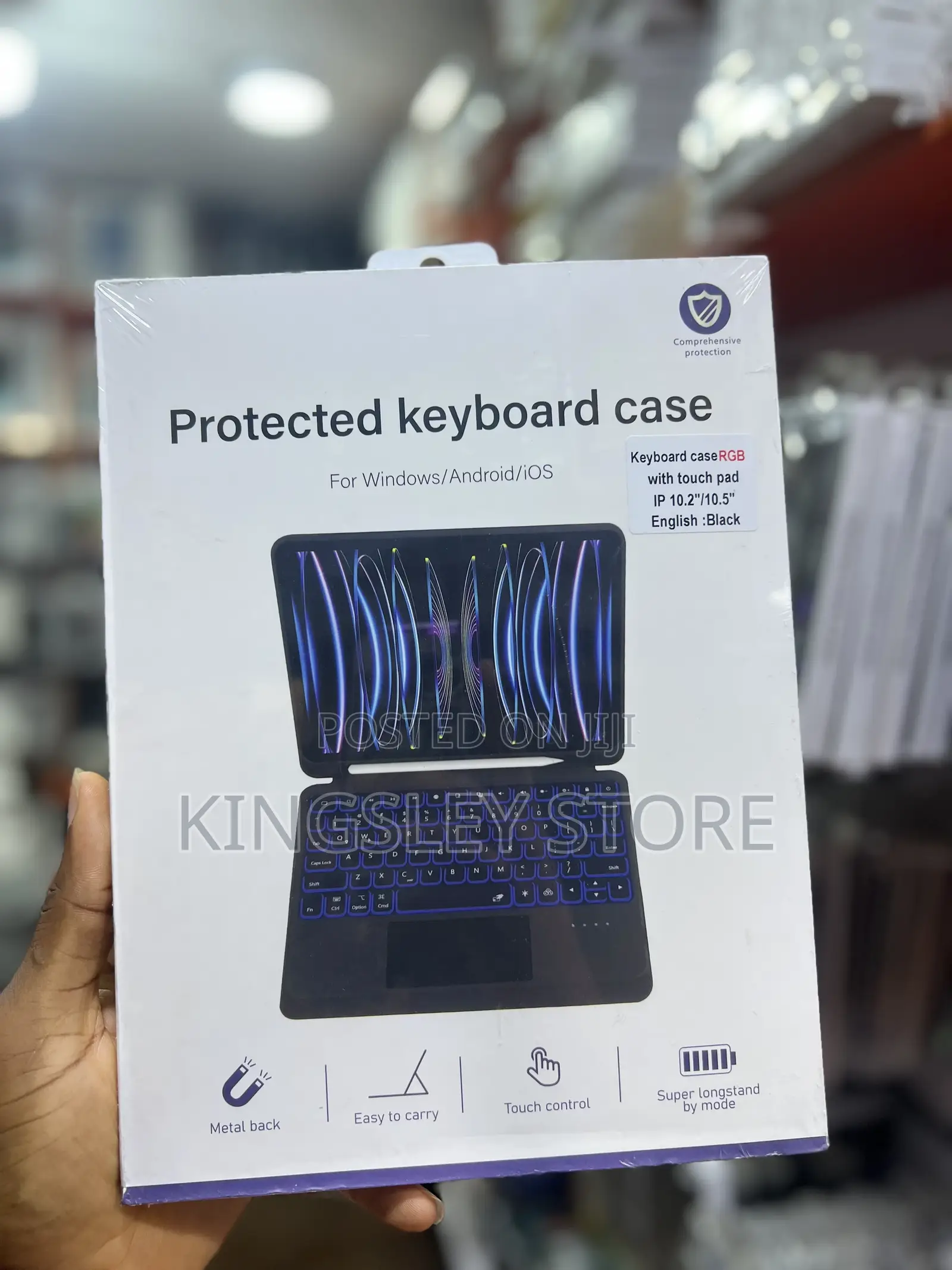 Keyboard Case For iPad 10.2/10.5 With Touchpad And Rgb Light