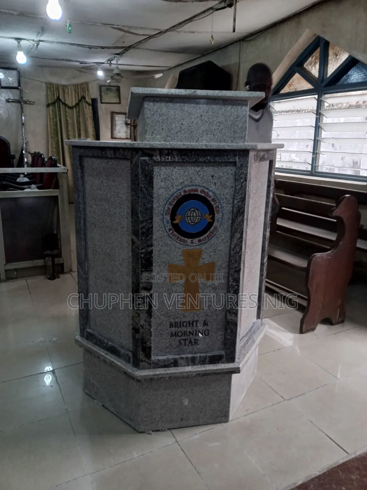 Pulpit With Granite Stone
