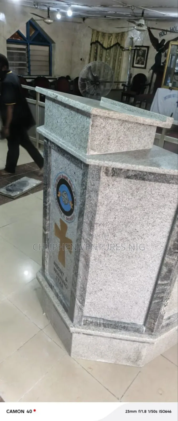 Pulpit With Granite Stone