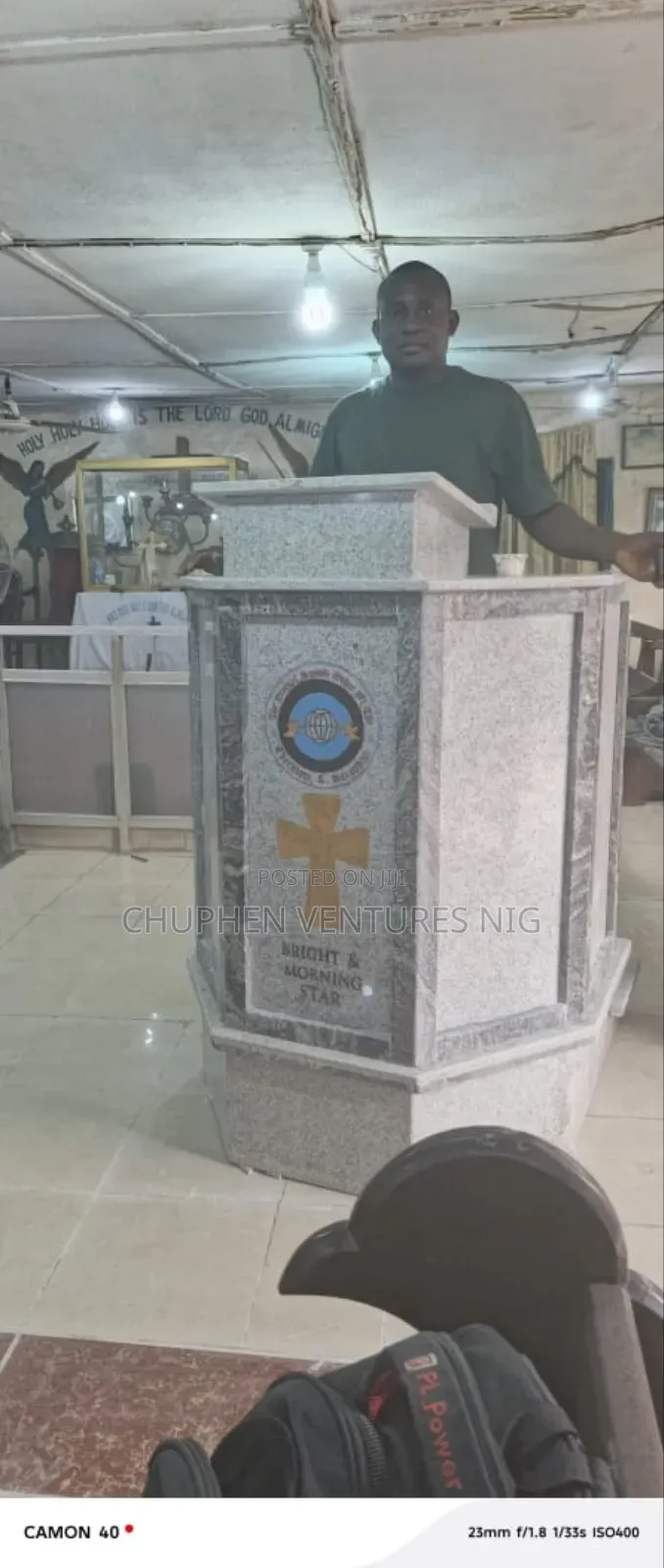 Pulpit With Granite Stone