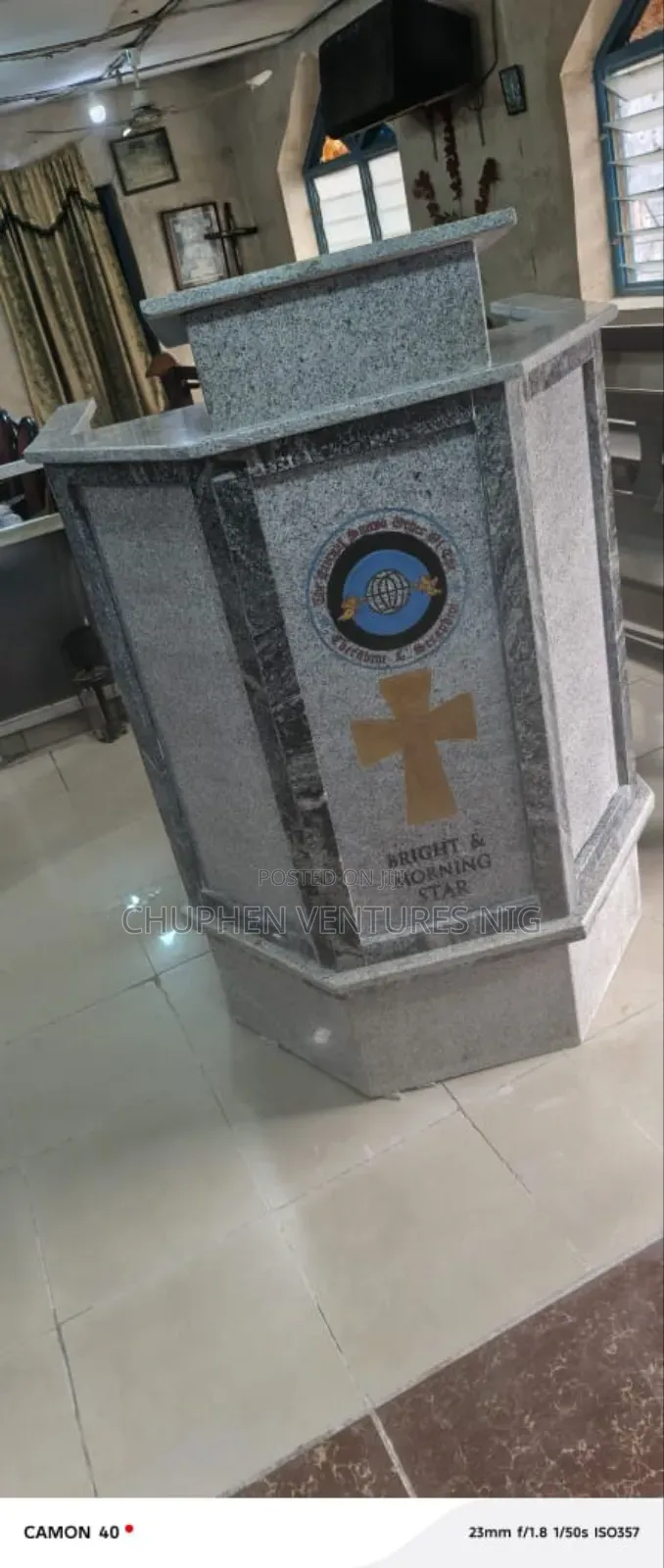 Pulpit With Granite Stone