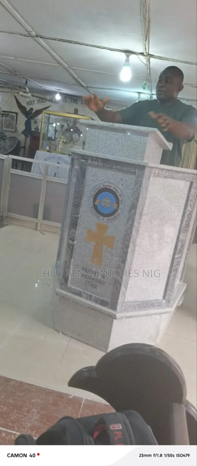 Pulpit With Granite Stone
