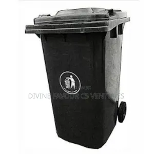 Wastebin With Wheels Original 240l Inbuilt Pedal Black