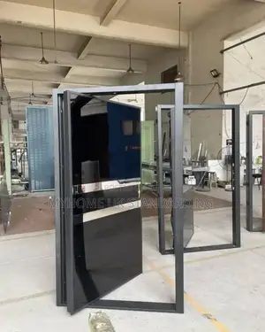 4ft Pivot Doors All Glass Finished.
