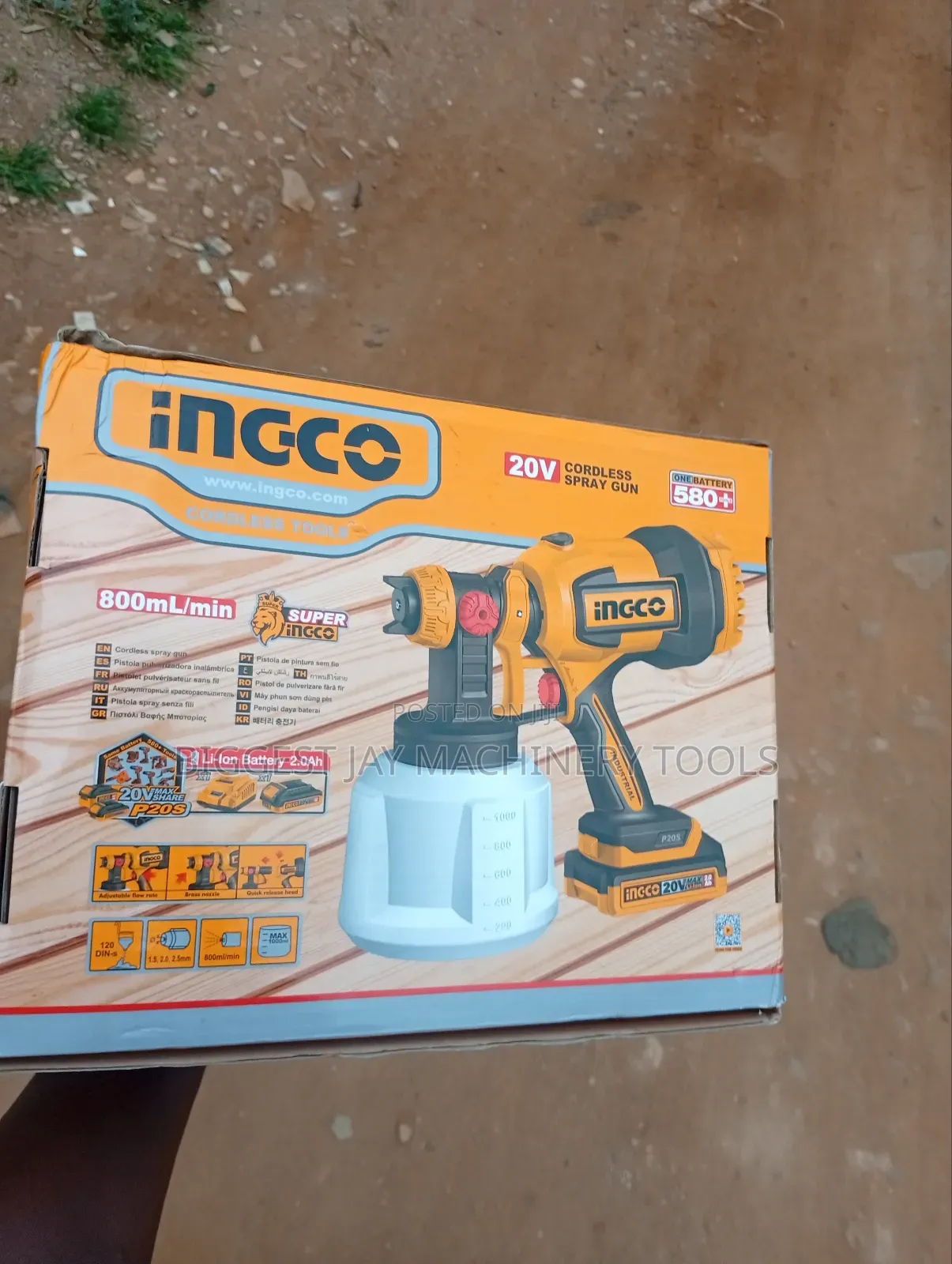 Spray Gun Cordless Ingco