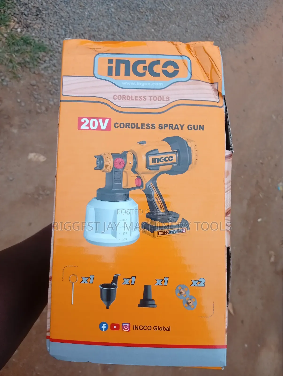 Spray Gun Cordless Ingco