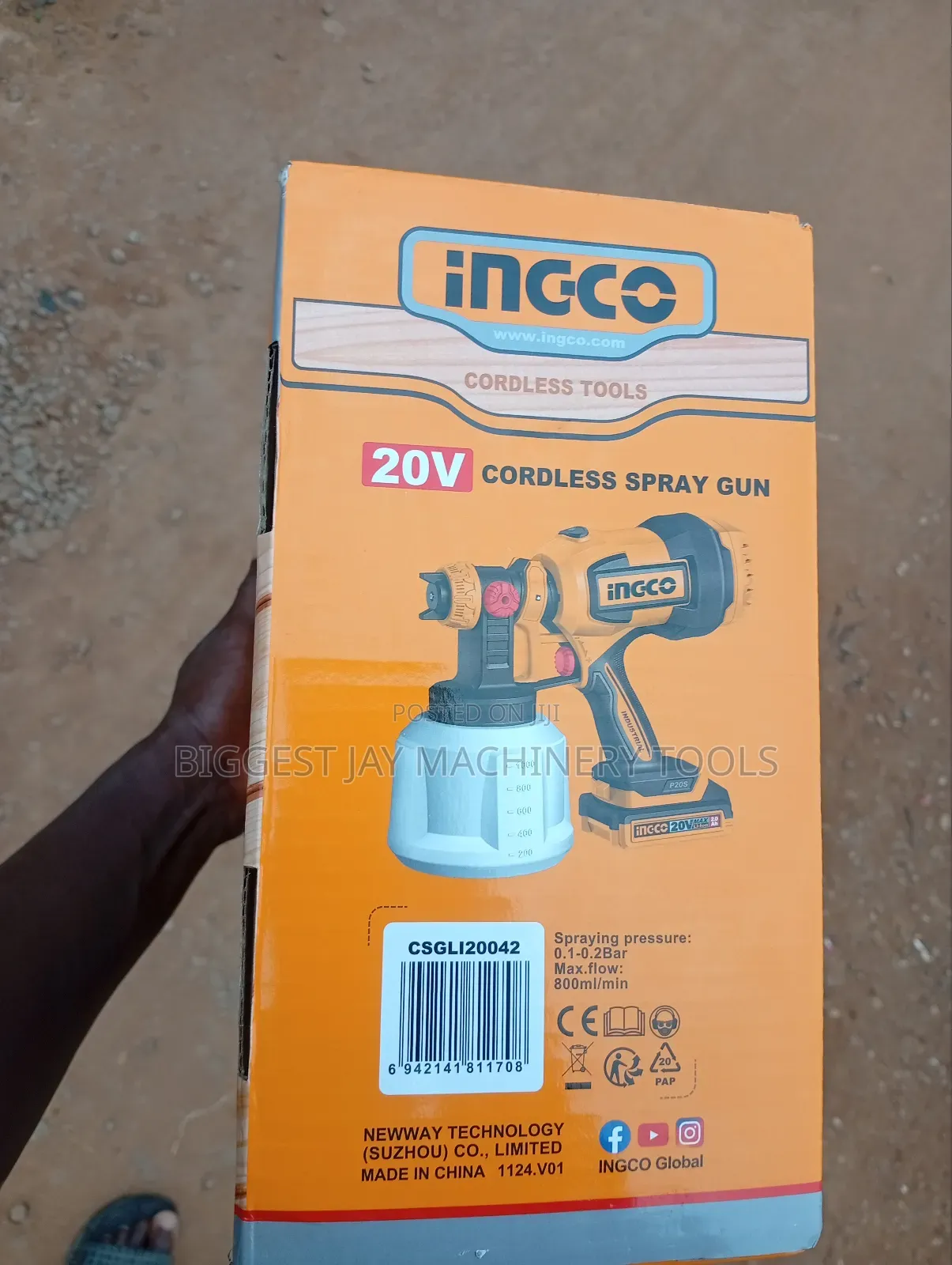 Spray Gun Cordless Ingco