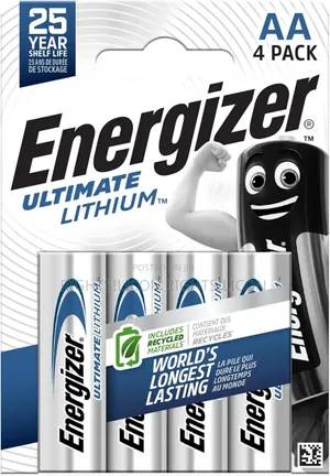 Usa Energizer Ultimate Lithium Aa Batteries (4 Pack)