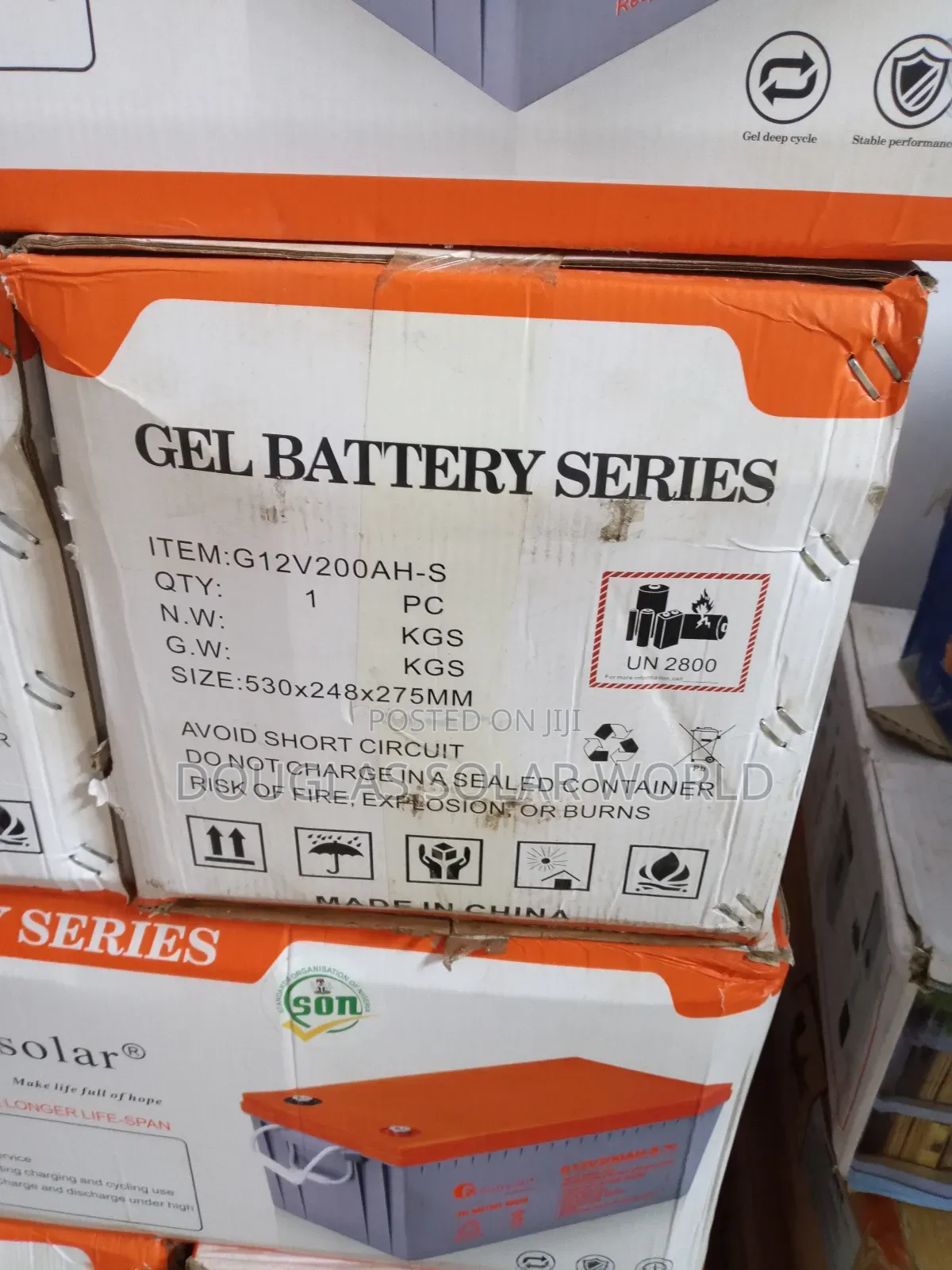 Felicity Solar Gel Battery 200ah