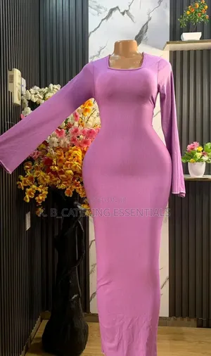 Plain and Pattern Maya Gown