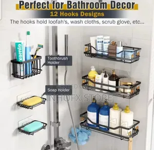 6pcs Stainless Steel Shower Candy Organizer Set
