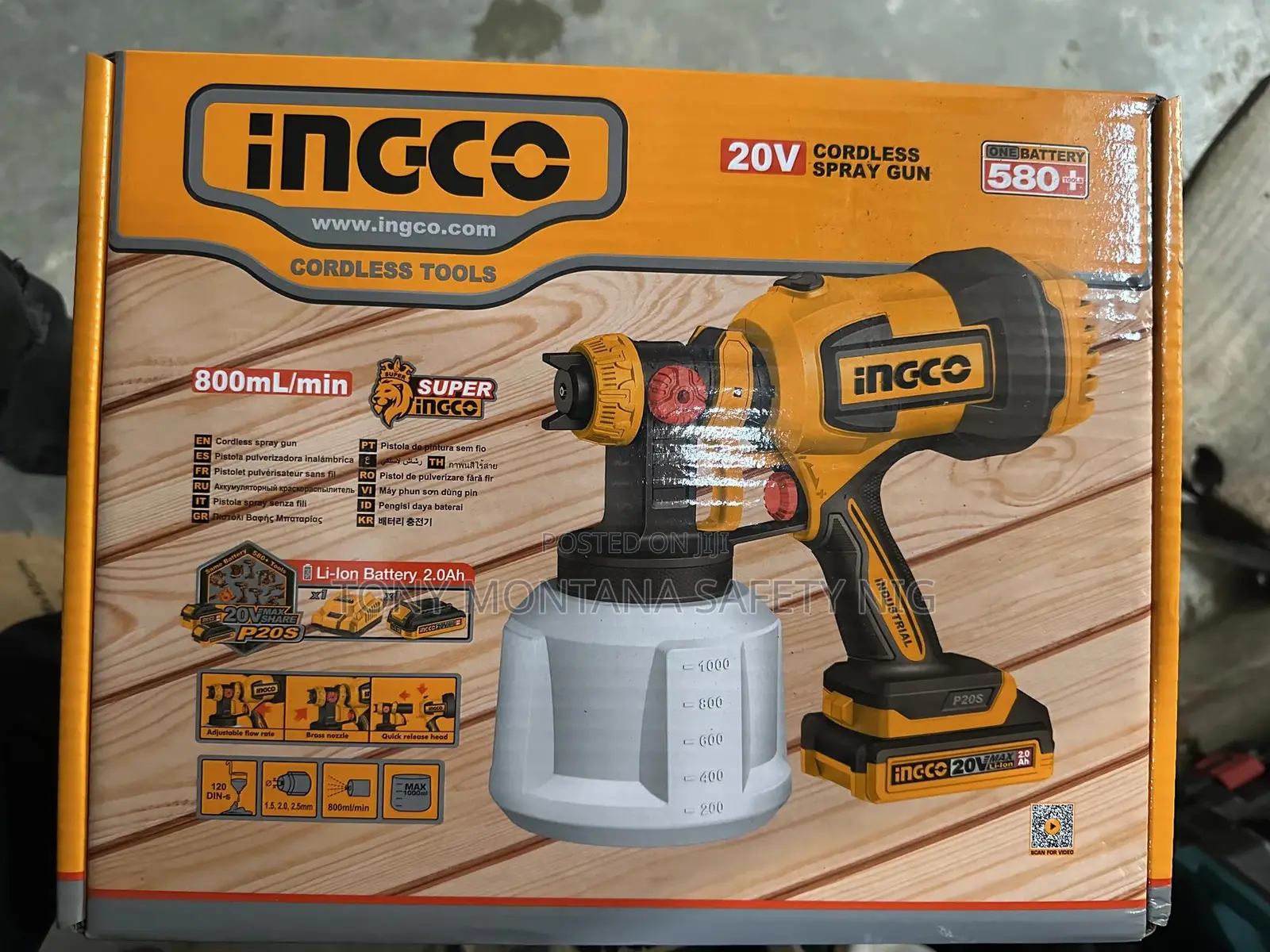 Ingco Cordless Spray Gun Machine