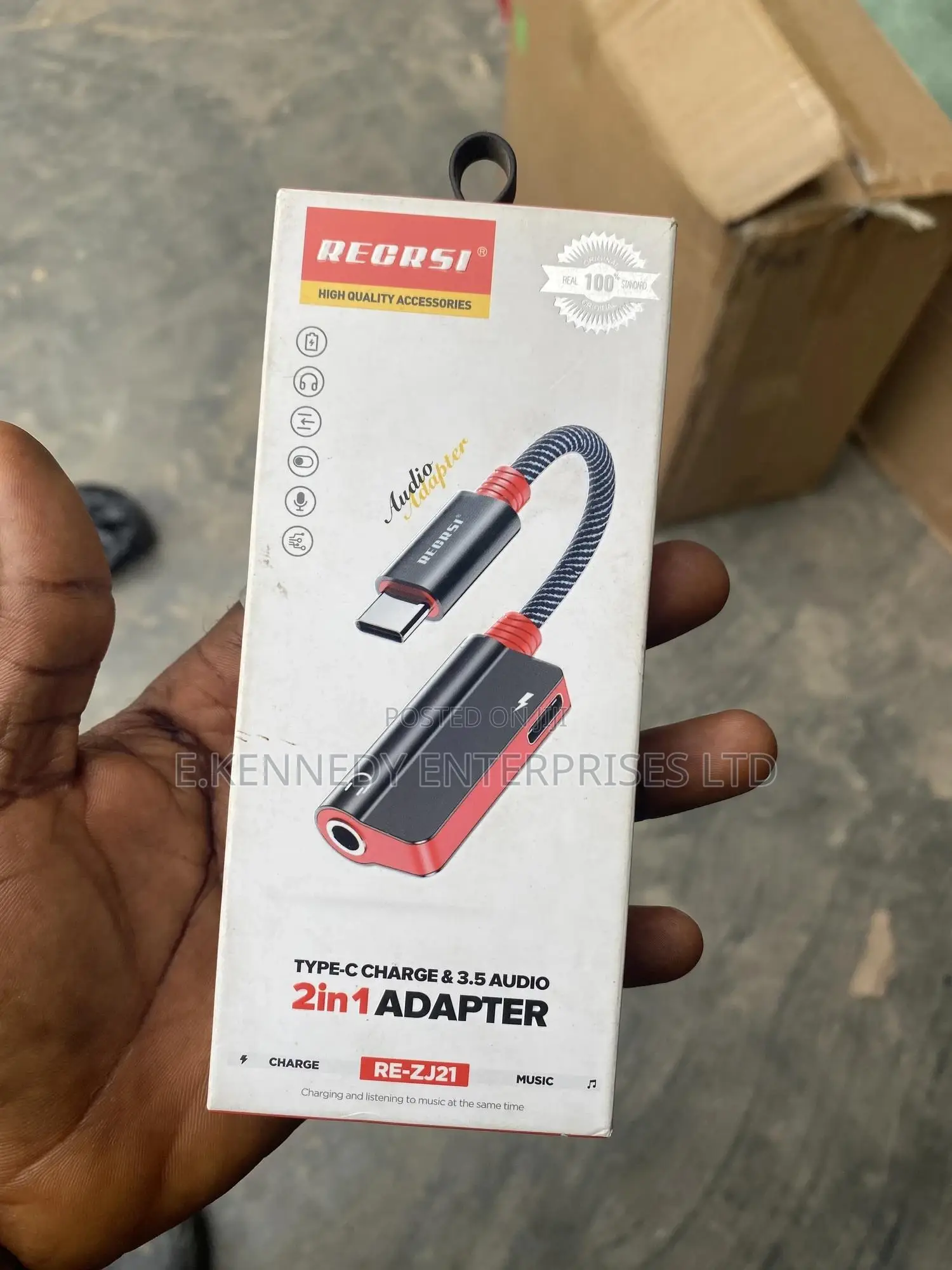 Orginal Recrsi Type-c Charge 3.5mm Adapter