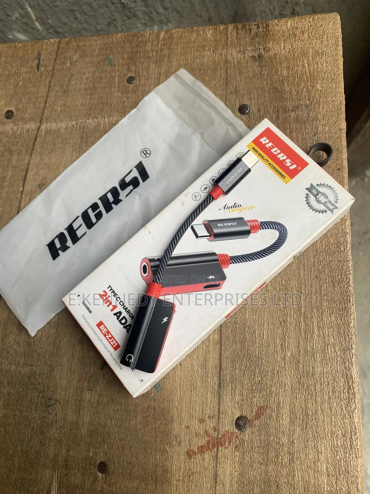 Orginal Recrsi Type-c Charge 3.5mm Adapter