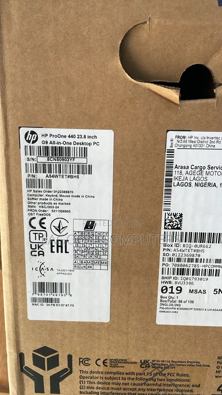 New Desktop Computer HP ProOne 400 8GB Intel Core i7 SSD 512GB