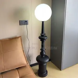 Italian Vintage Roman Column Floor Lamp American