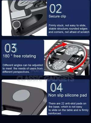 Cj-070 Cooling Bracket for Laptop,Tablets,Phones and Books