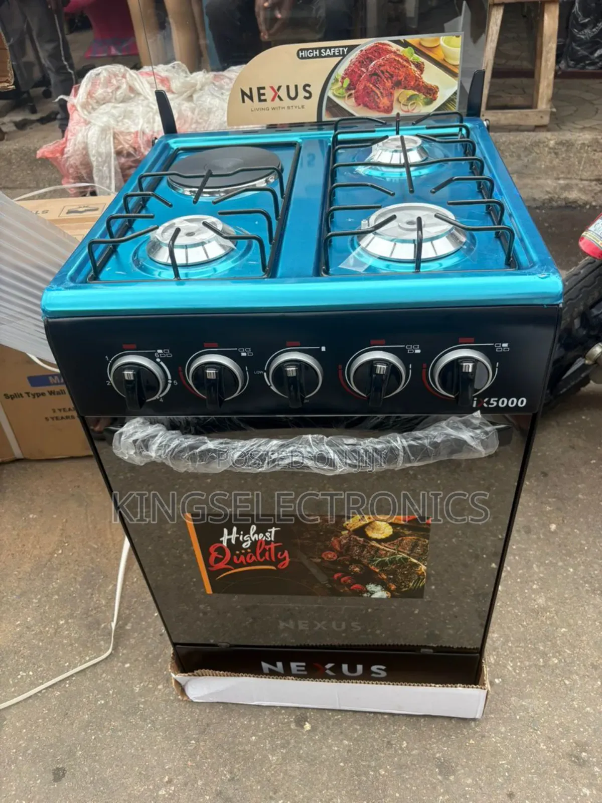 Nexus 3+1 Standing Cooker With Auto Ignition