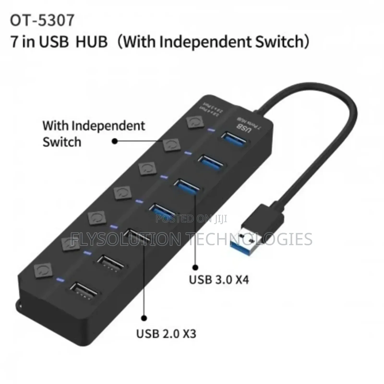 Onten Otn-5307 7 Ports Smart Usb Hub