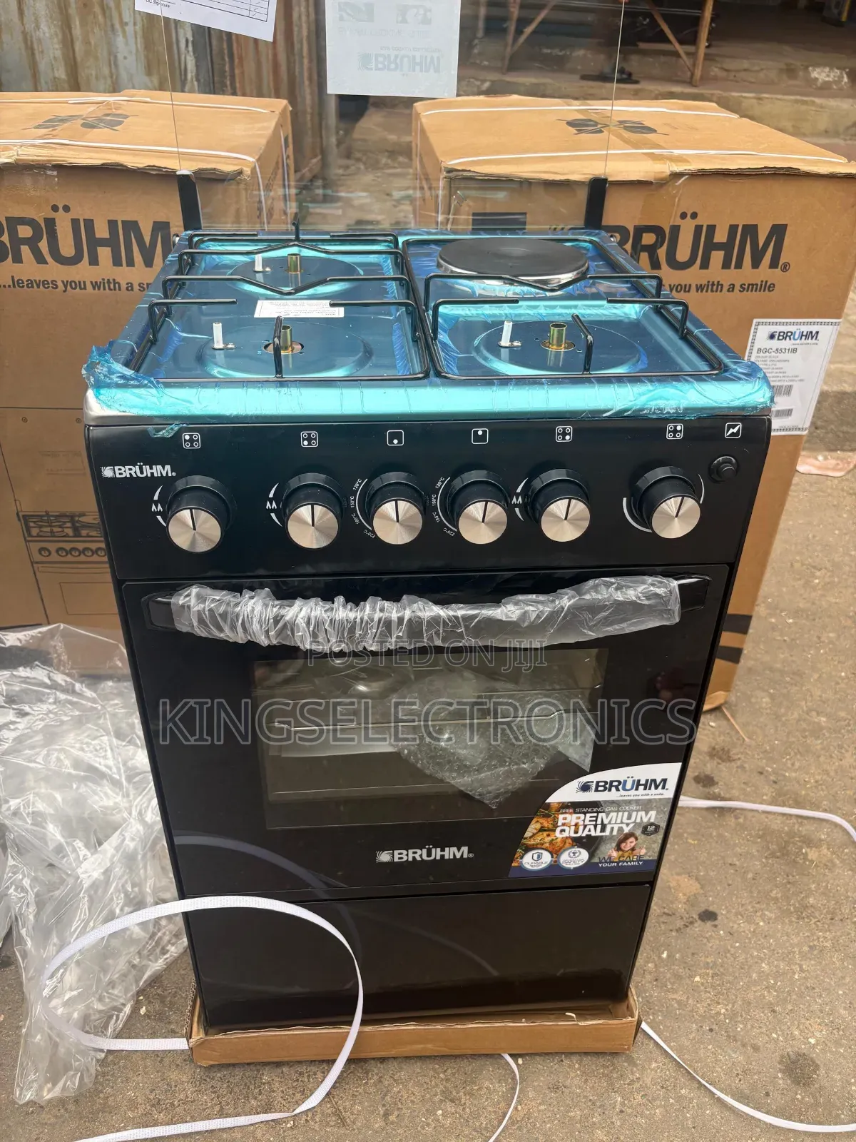 Bruhm 3+1 Standing Cooker With Oven