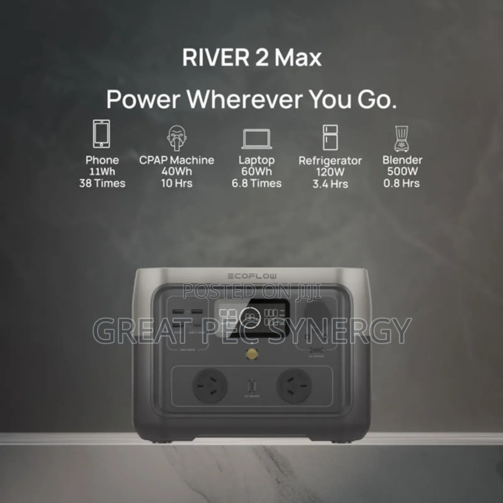 Ecoflow Power Station -Solar Generator River 2 Max