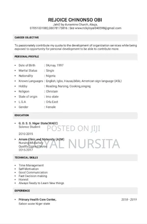 Auxiliary Nurse