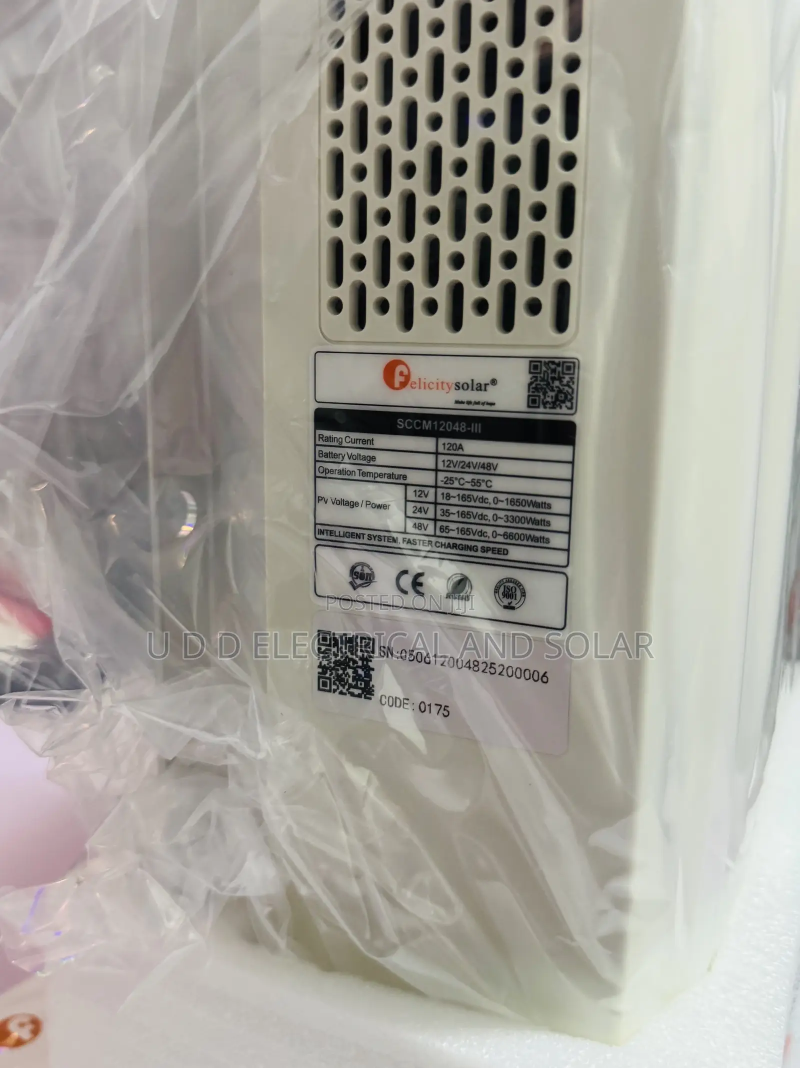 Felicity Solar 120a MPPT Charge Controller With Warranty