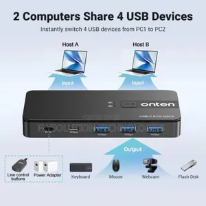 Onten Otn-Kvm200 Gen2 Usb Sharing Switch 2