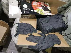 100 Pack Disposable Black Gloves For Household Cleaning