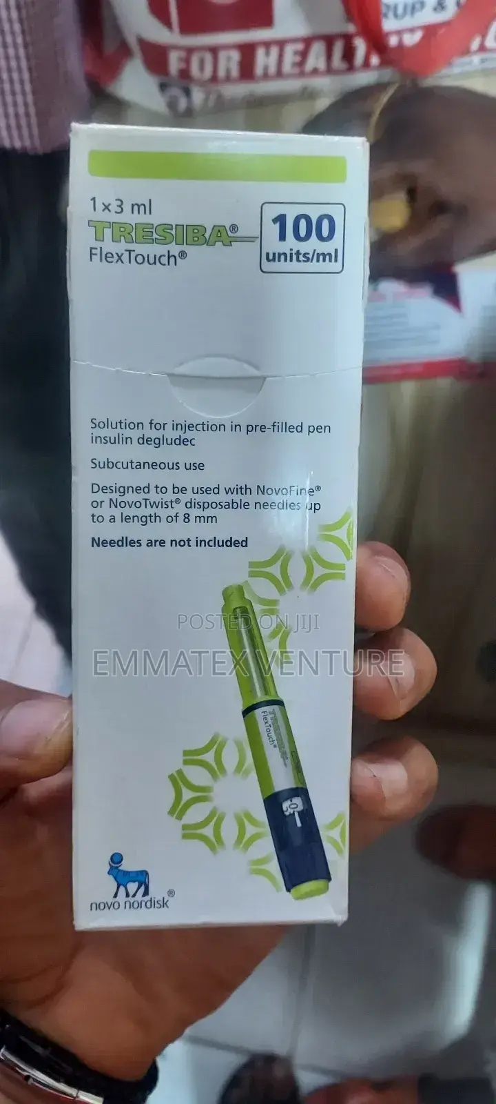Tresiba Flex Touch 100iu Pre Filled Pen of 3ml