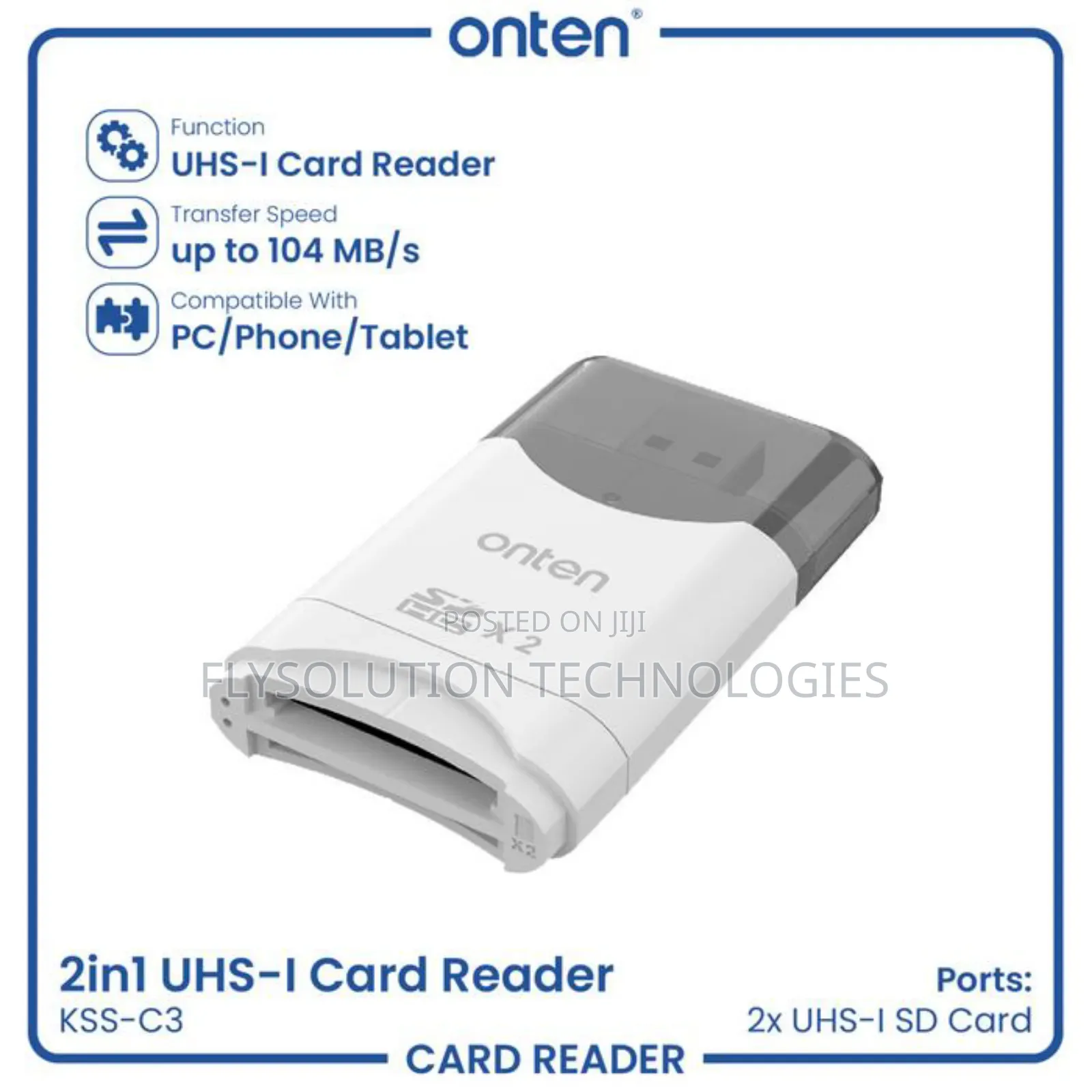 Onten KSS-C3 2-in-1 Usb3.1 Gen1 Dual Sd Card Reader