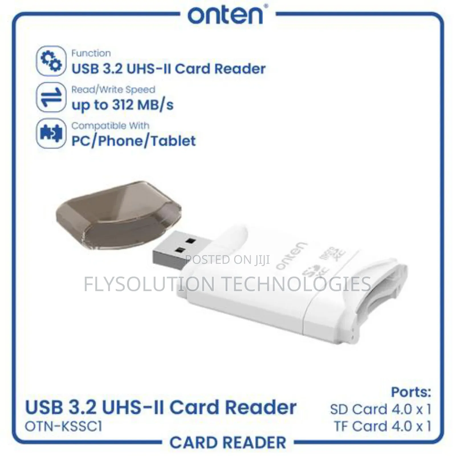 Onten KSS-C3 2-in-1 Usb3.1 Gen1 Dual Sd Card Reader