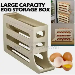 Slide And Roll Egg Rack Storage Box