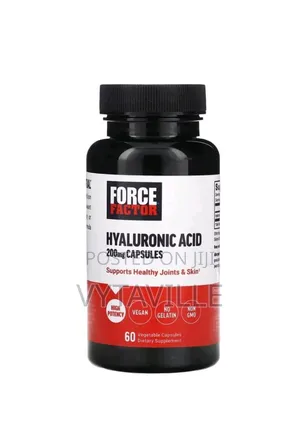 Force Factor Hyaluronic Acid 200mg Capsules X 60