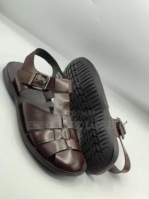 Pure Quality Luxury Leather Sandals Well Branded Package