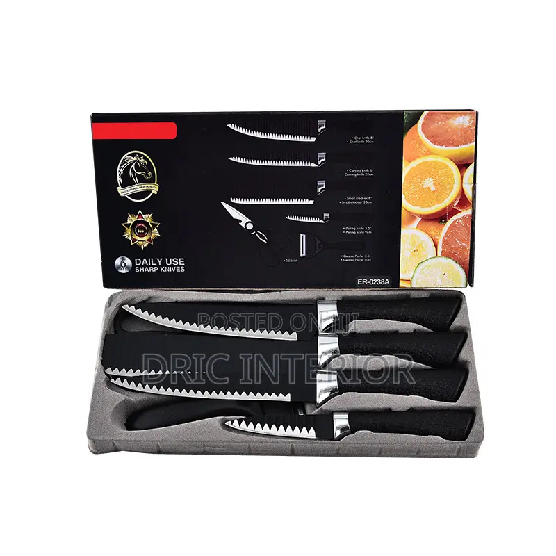 6pc Premium Stainless Knife Set – Gift Set