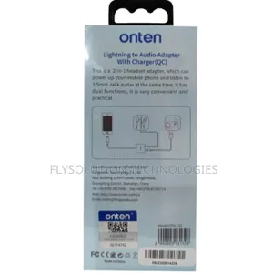 Onten Otn-132 2-in-1 Lightning to Audio Qc Charging Adapter