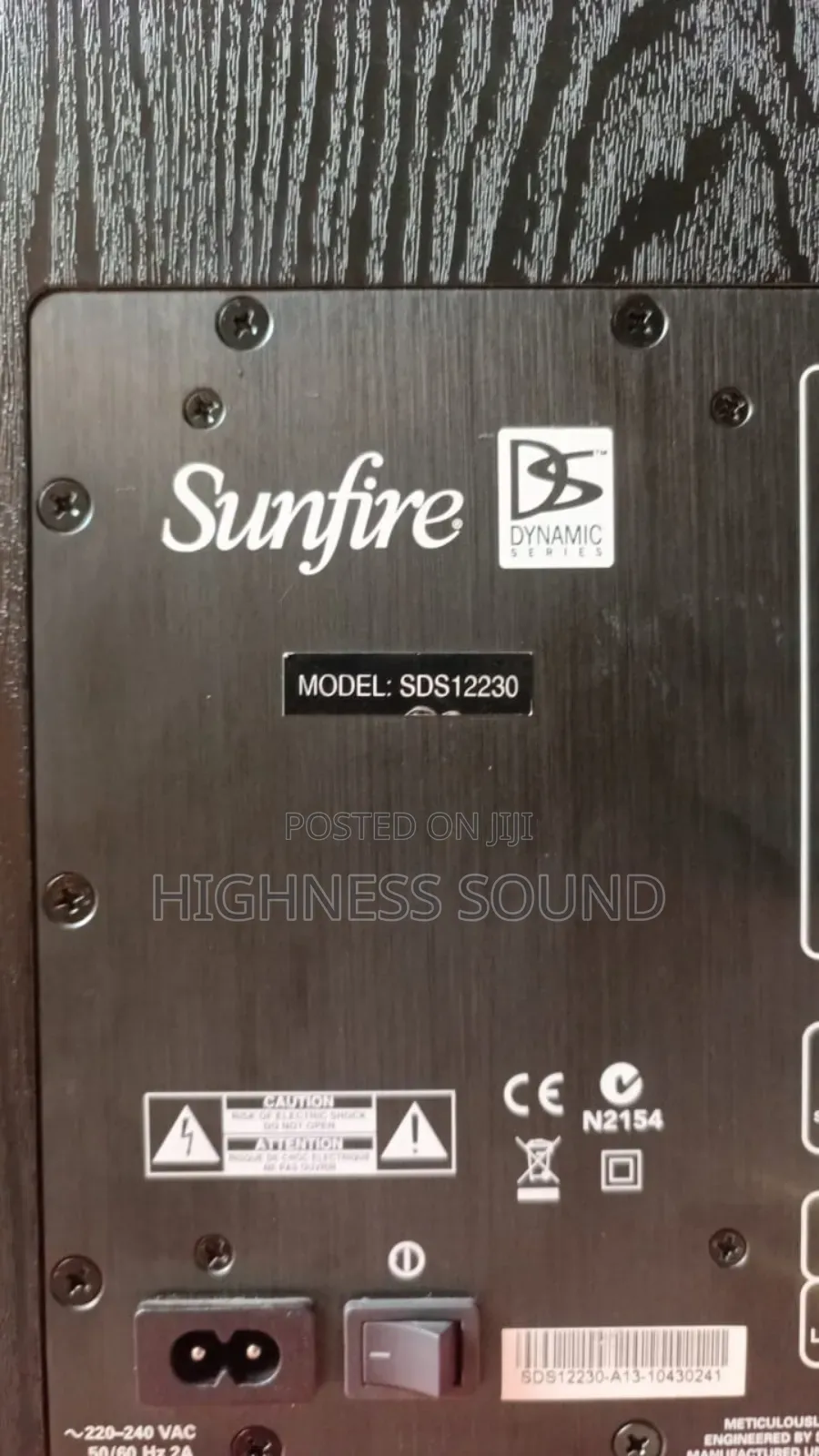 Sunfire Dynamic Series Active Subwoofer Sds12230