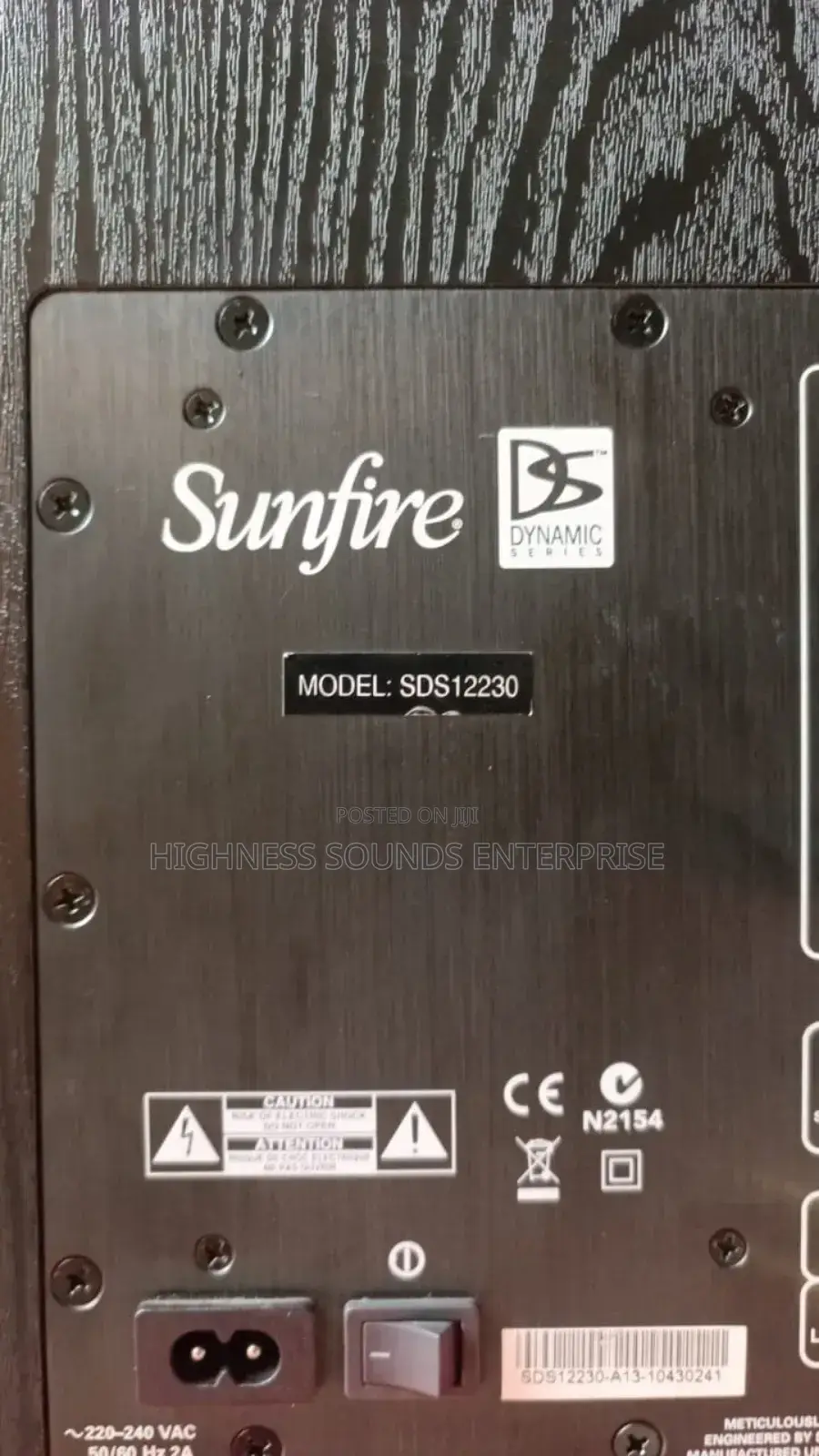 Sunfire Dynamic Series Active Subwoofer Sds12230