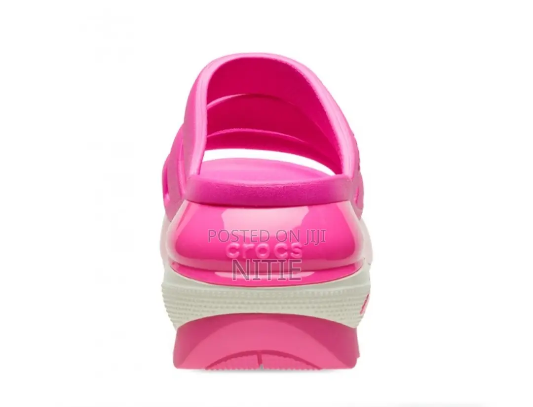Megacrush Triple Strap Crocs Slides (Pink)