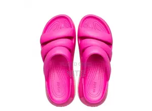 Megacrush Triple Strap Crocs Slides (Pink)