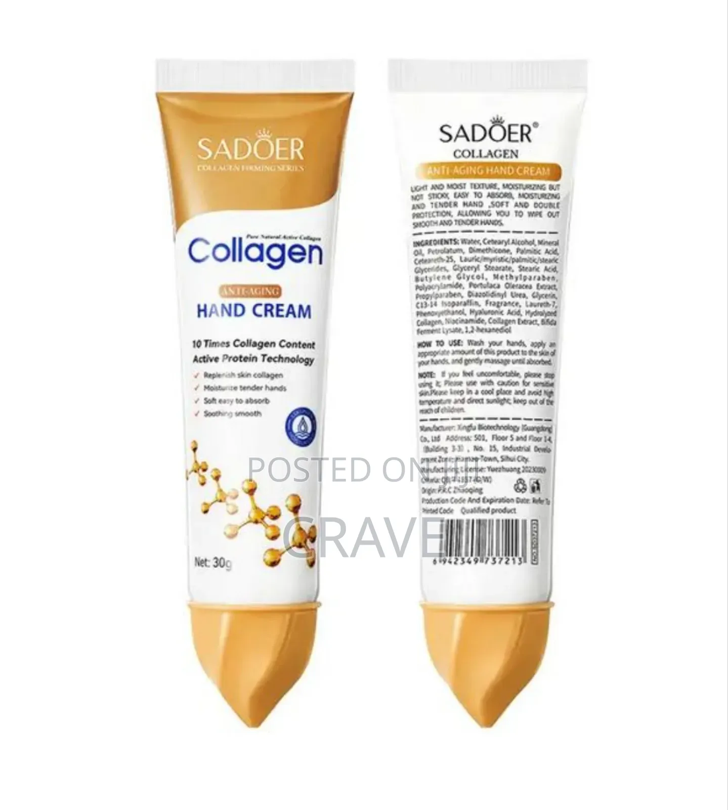 Sadeor Collagen Hand Cream