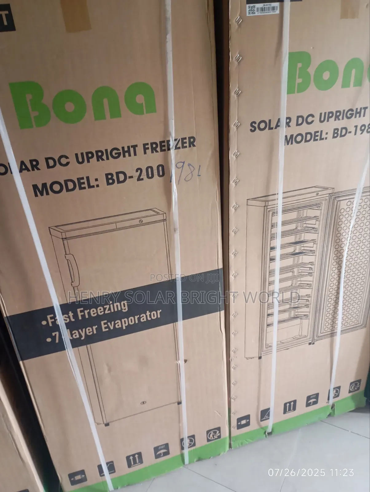 Bona Ac/Dc 200l Upright Freezer