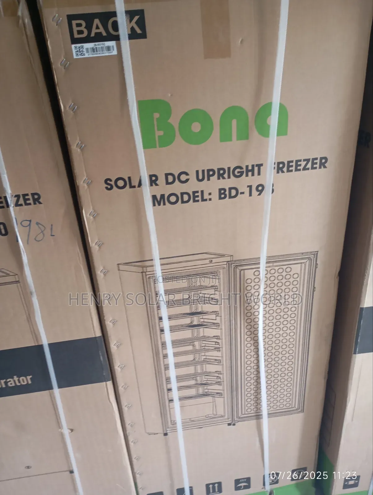 Bona Ac/Dc 198l Upright Freezer