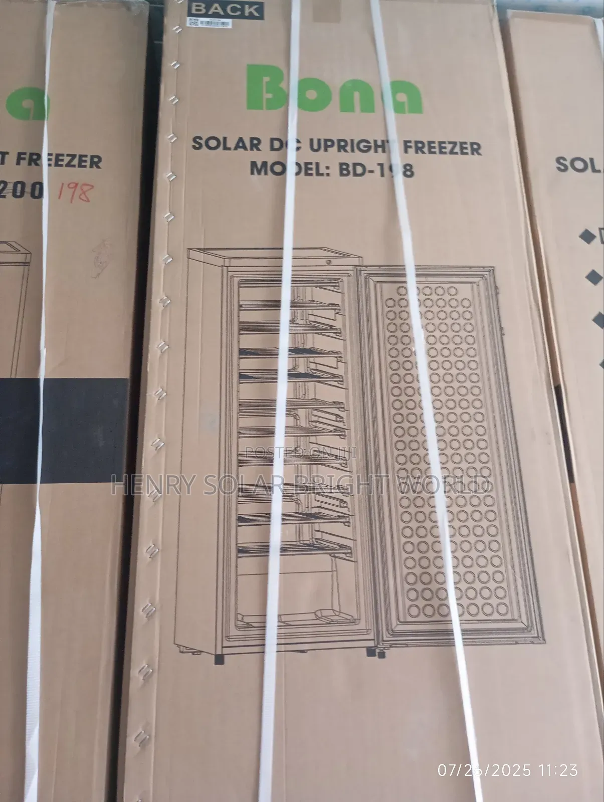 Bona Ac/Dc 198l Upright Freezer