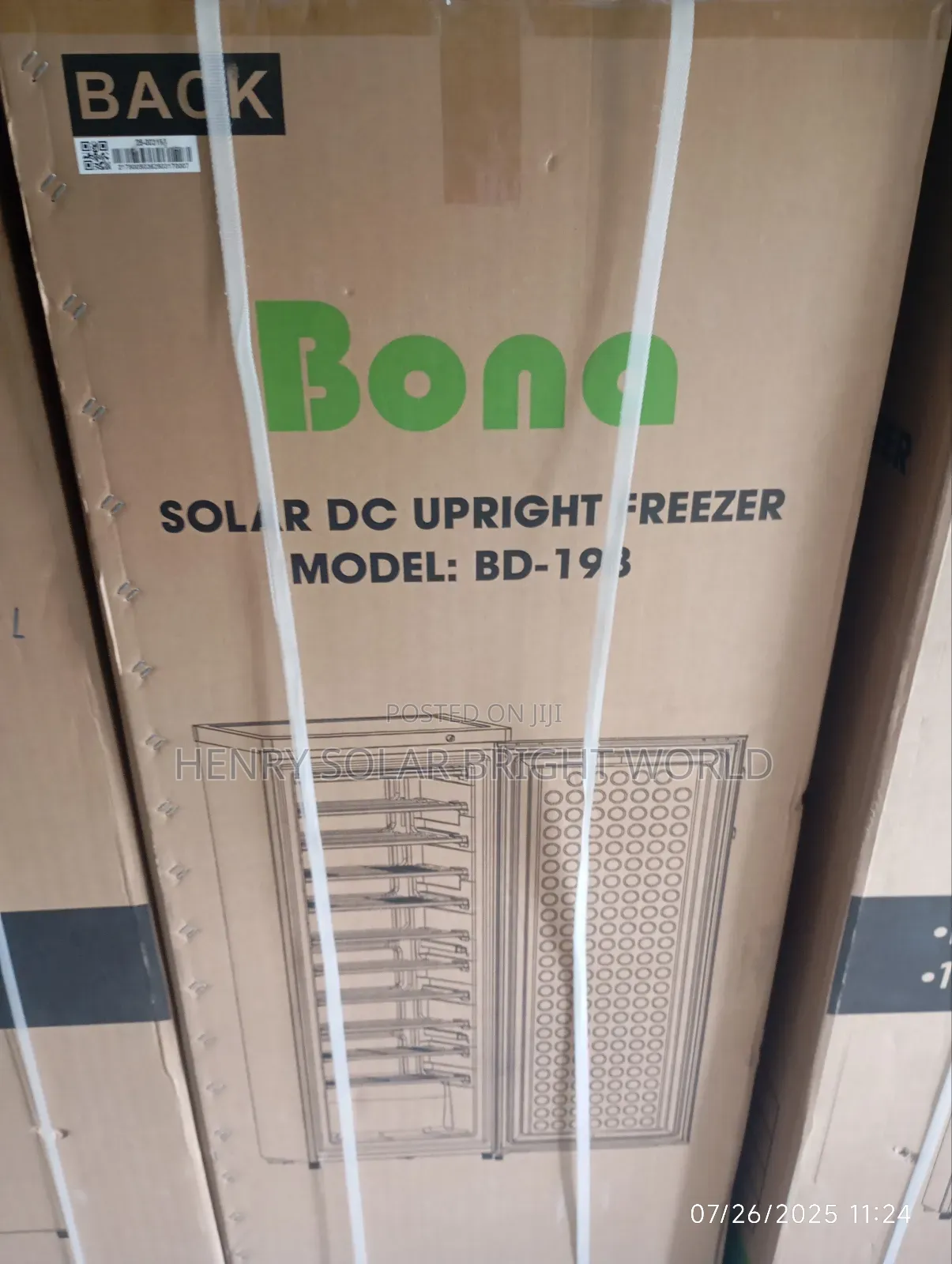 Bona Ac/Dc 198l Upright Freezer