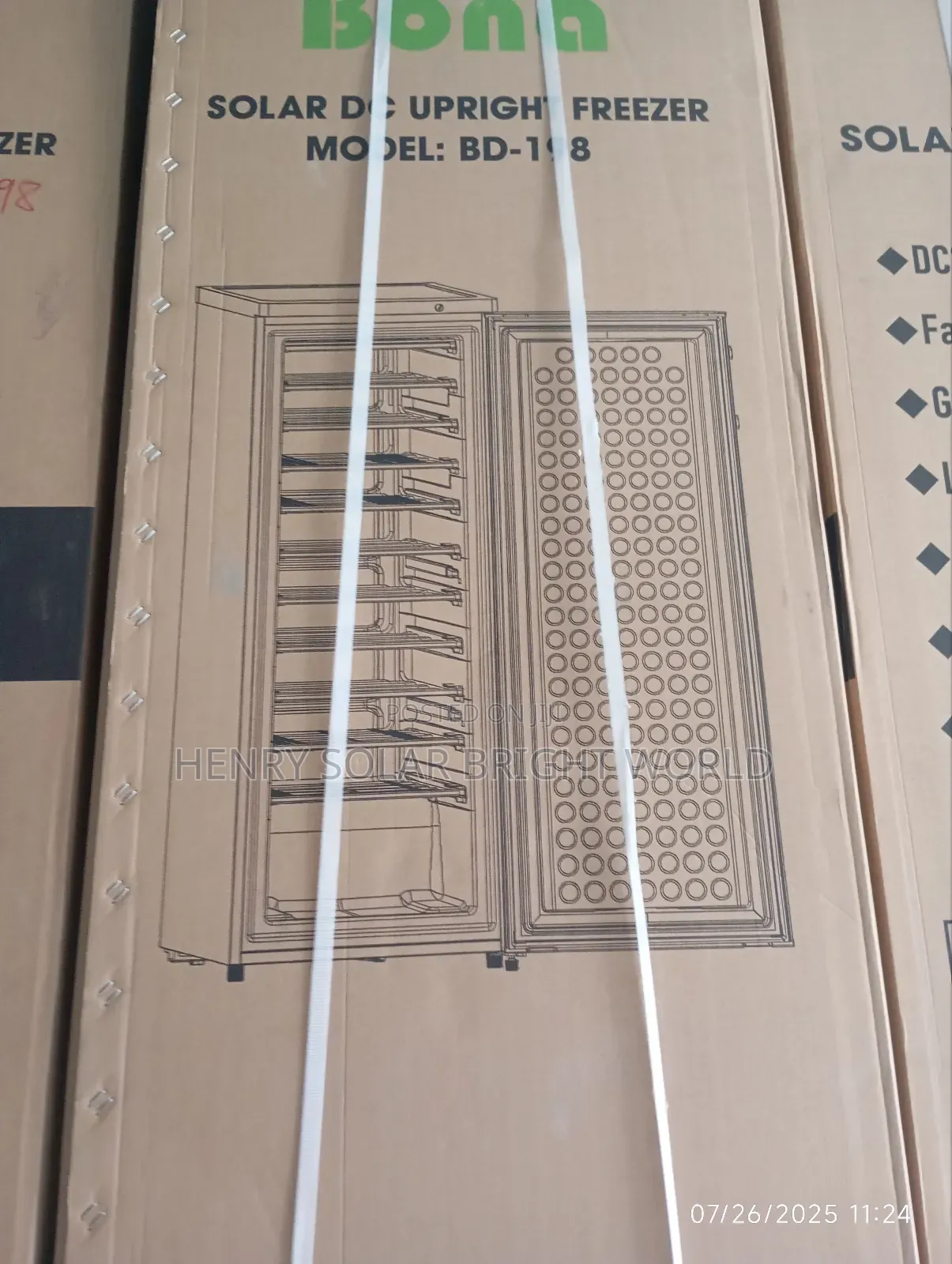 Bona Ac/Dc 198l Upright Freezer