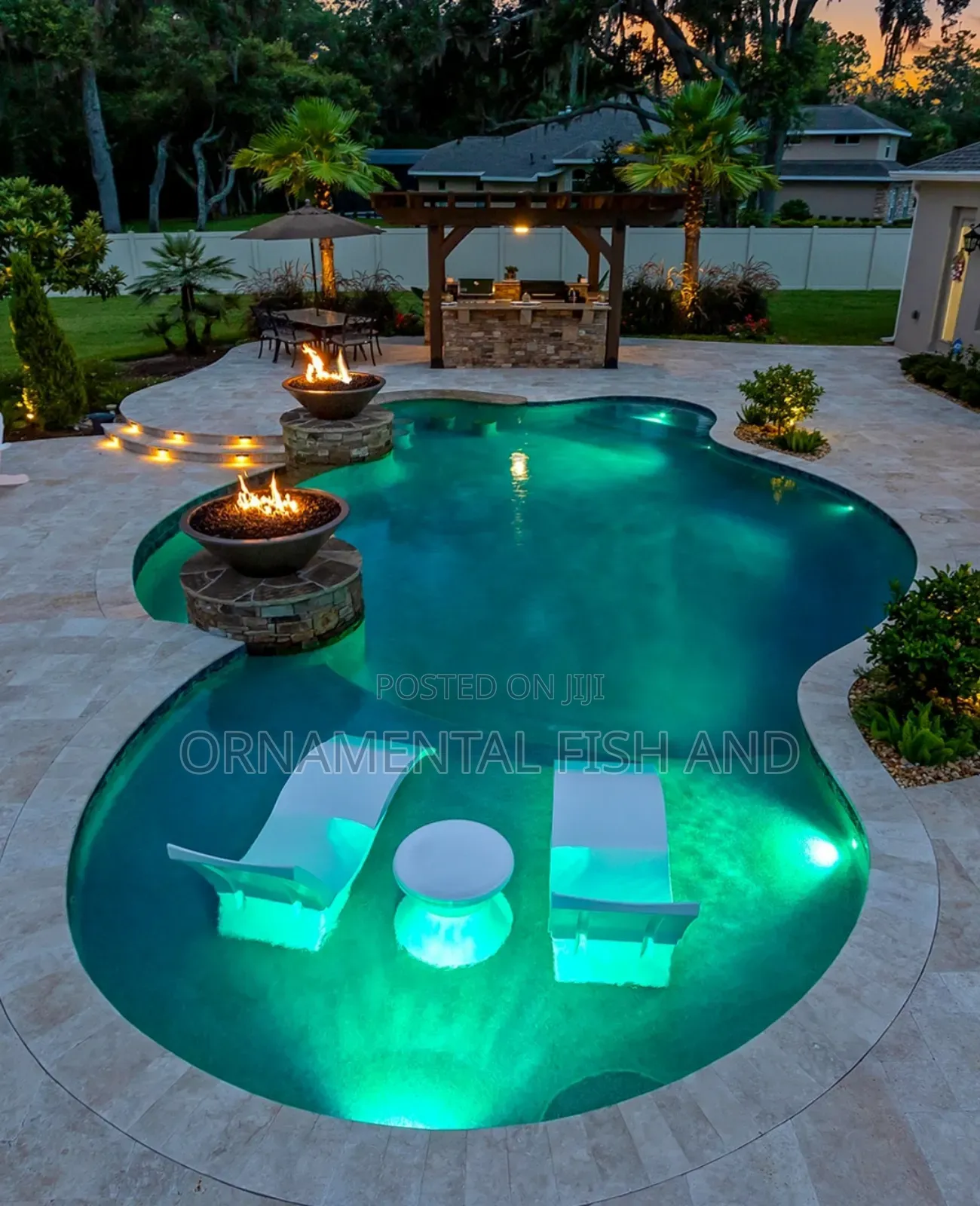 Waterfall and Swimming Pool Construction