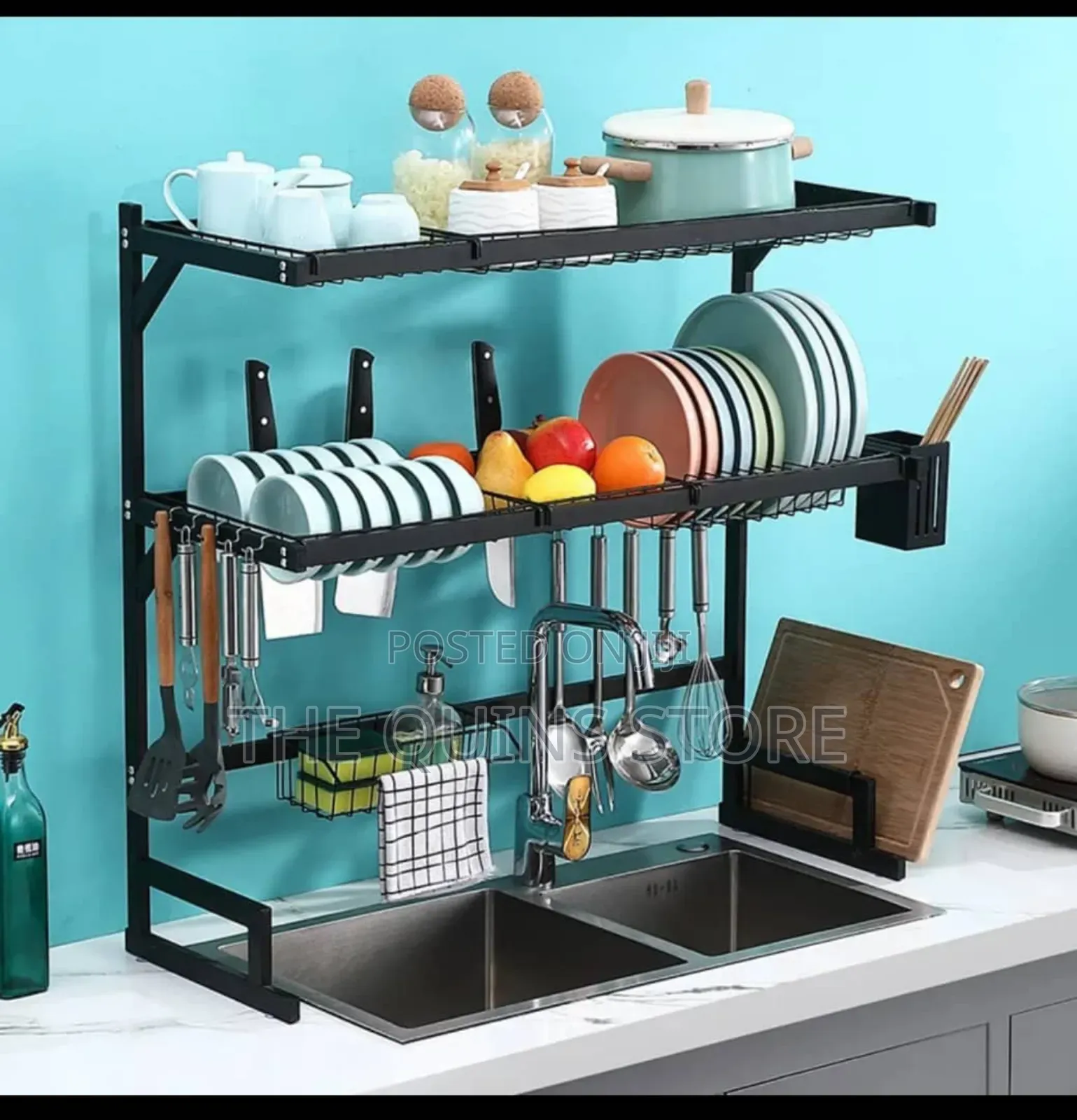 Double-Layer Over the Sink Dishrack